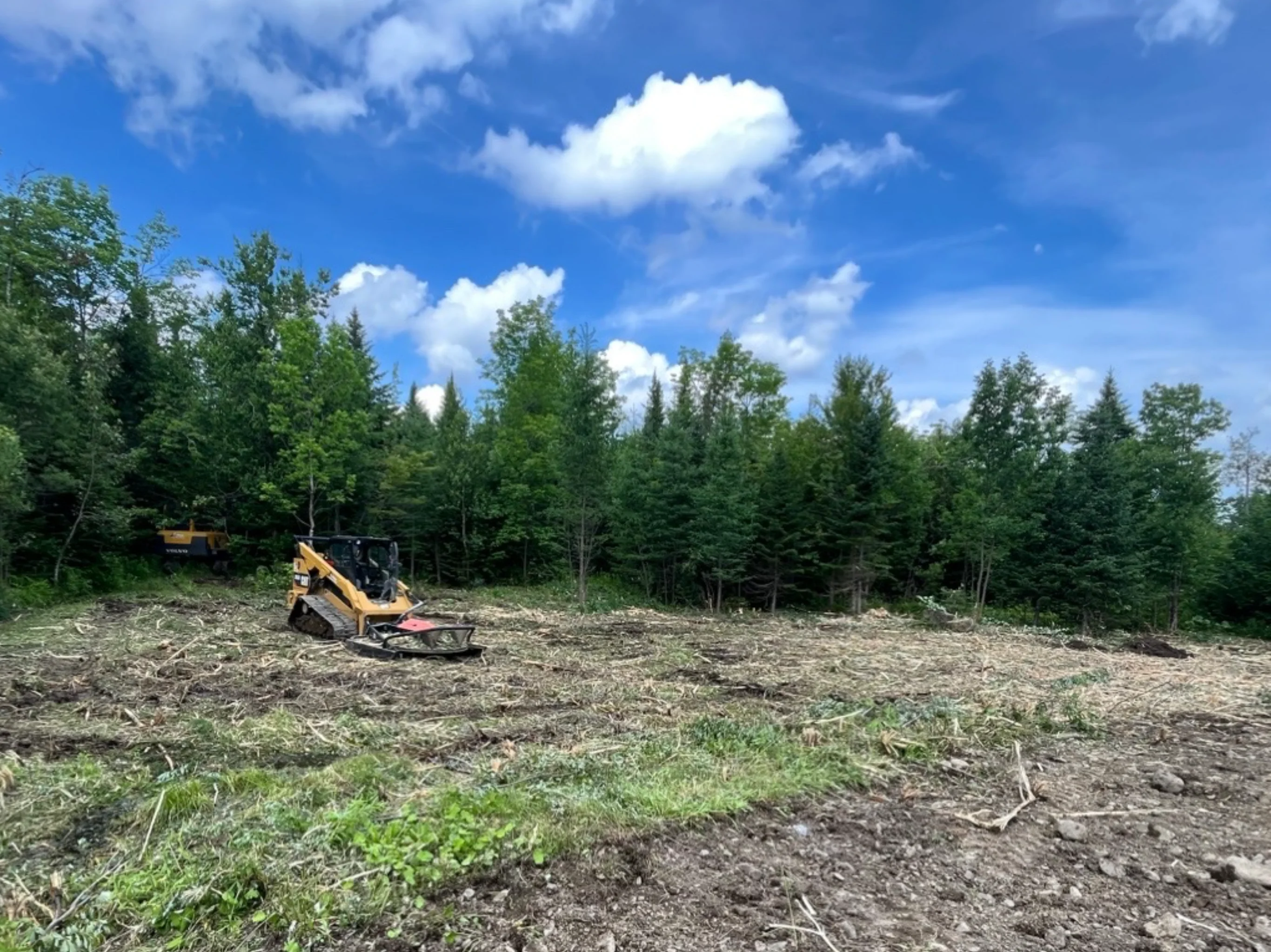Sitework in progress in Aroostook County